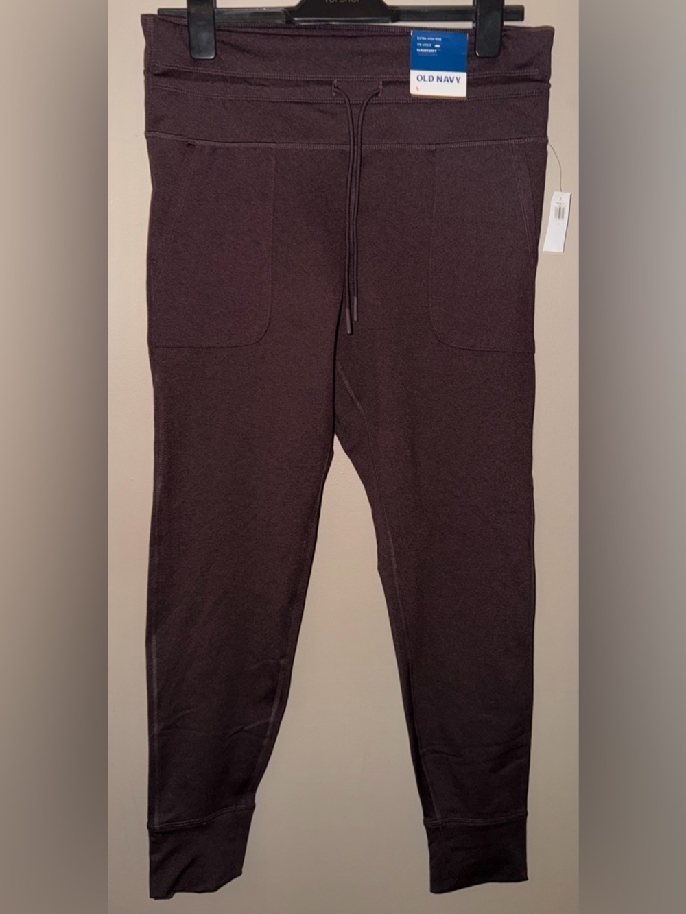 Old Navy CloudComfy Joggers Size L Plum High Rise 7/8 NWT